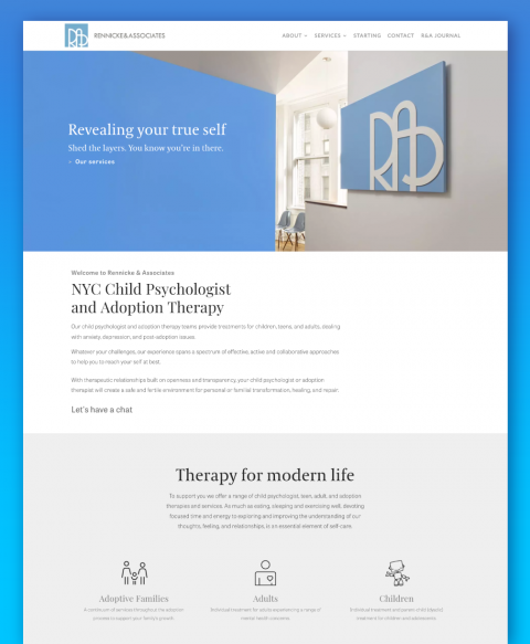 Rennicke-Associates-website Rennicke Associates website by Fabrica Collective